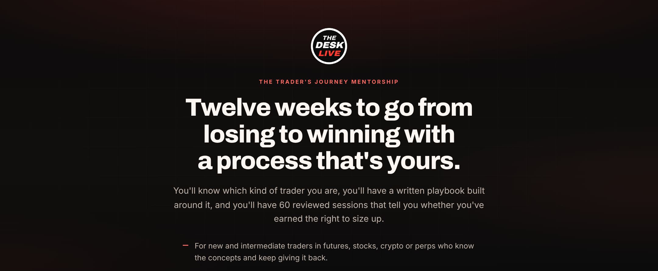 The Trader's Journey Mentorship preview