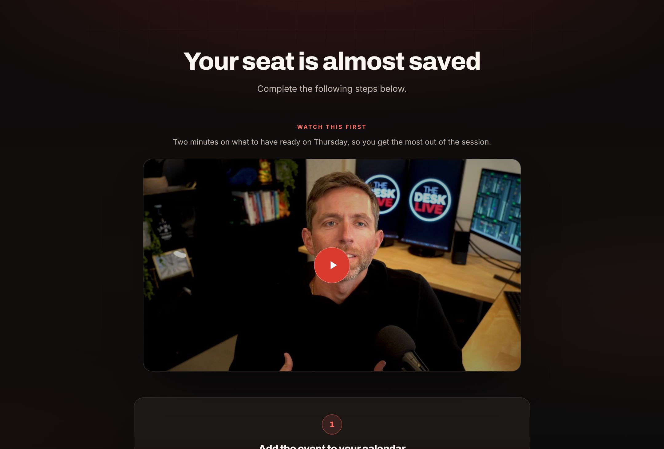 Thank-you page preview